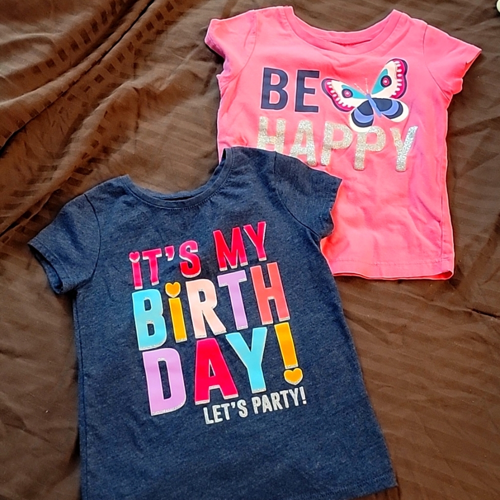 Buy 1 Get 1 Free! Girls' 3T Bundle (Birthday shirt + Be Happy)